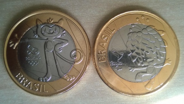 Brasil 16 1 Real Mascotes Tom Vinicius Das Olim