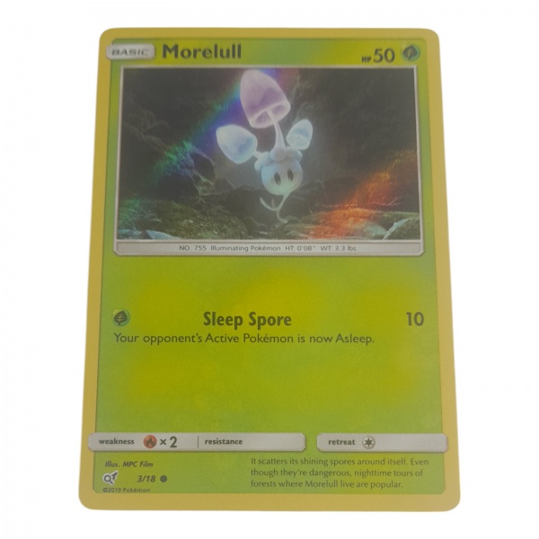 Carta Pokemon Morelull 3/18 HP50 - EUA 2019 Carta Pokemon Morelull 3/18 HP50 - EUA 2019