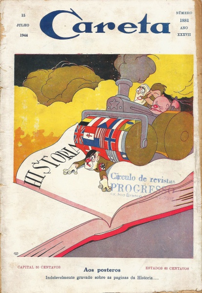 J. CARLOS Careta, 1946.  Ilustrações, J carlos, Caretas