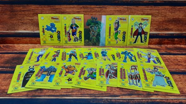 Cards Turma da Mônica Jovem, 4 Dimensões Mágicas, 18 cards simples