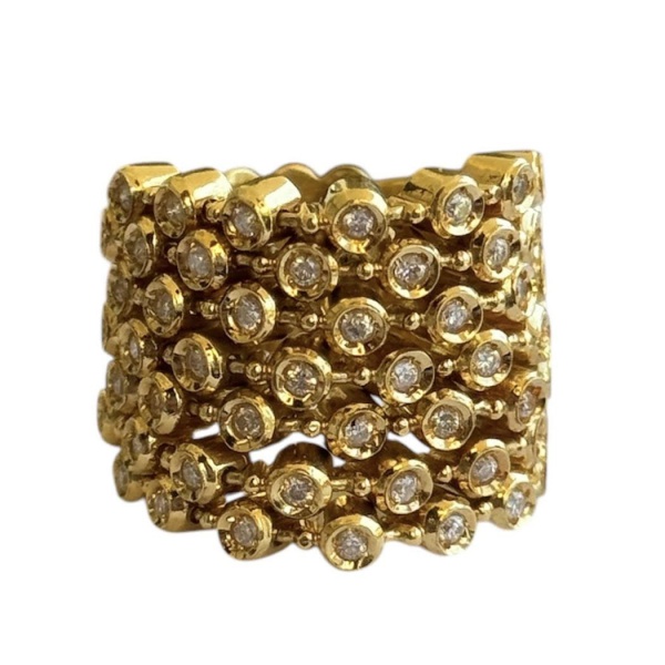 Joias . Pulseira Riviera em Ouro Amarelo 18K com Rubis e Diaman foto 1