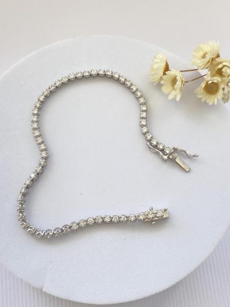 Joias . Pulseira Riviera em Ouro Amarelo 18K com Rubis e Diaman foto 4