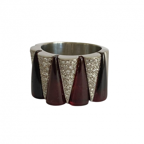Joias . Colar Riviera em Ouro Branco 18K com 181 Diamantes  7,2 foto 4