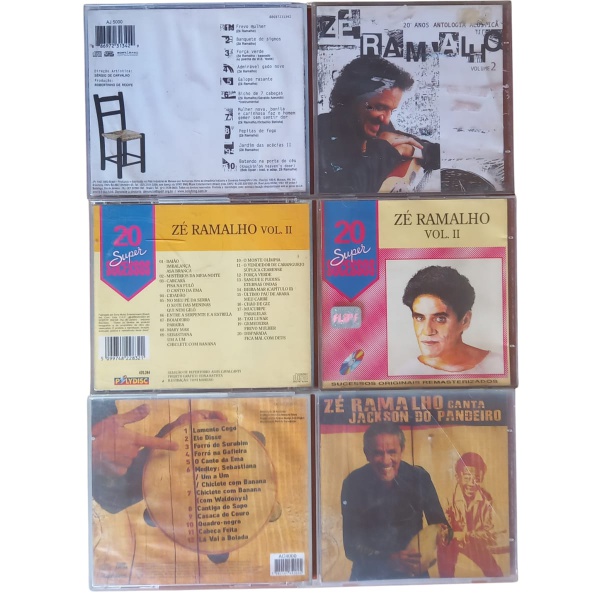 KIT 3 CDS: ZÉ RAMALHO 20 ANOS ANTOLOGIA ACÚSTICA VOL 2