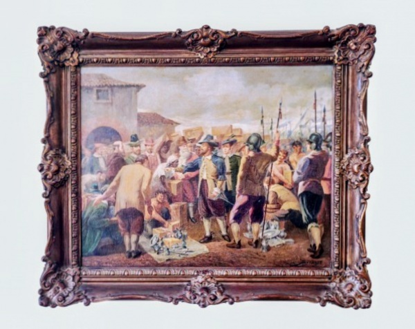 ARMANDO VIANNA : "Sem título", óleo s. tela , ass. inf. dir. Med. Mi 92 x 118 cm  Me 116 x 142 cm
