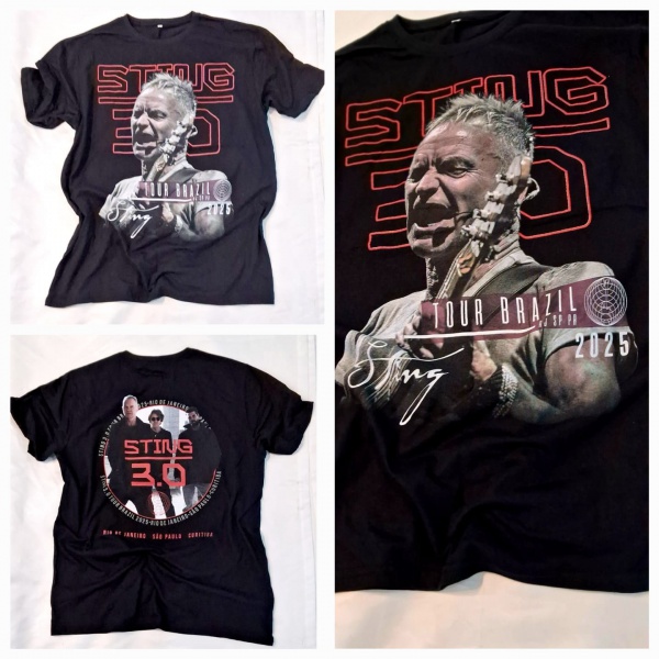 MODA E ACESSÓRIOS - camisa Sting 3.0, tour 2025.