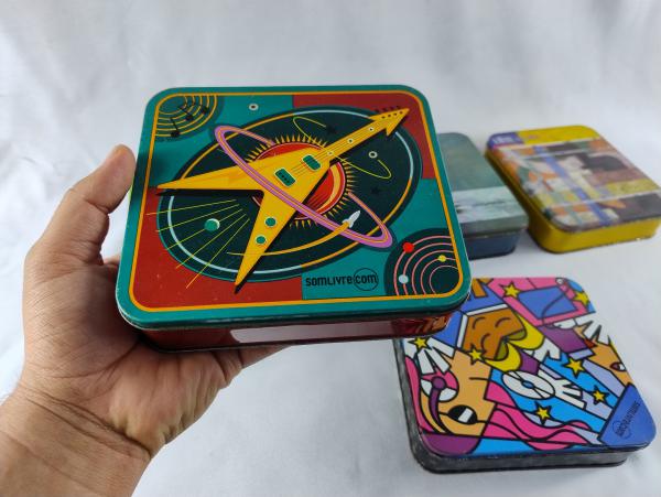 6 LATAS BOX CD - COLEÇÃO ARTE NA LATA SOM LIVRE -4X14X1