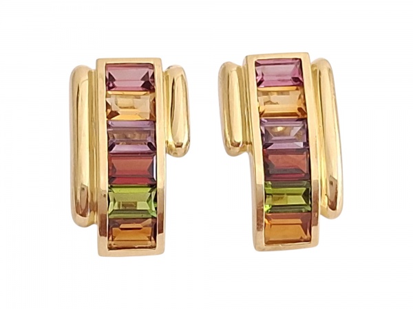 Joias . Brinco H.Stern em Ouro Amarelo 18K com Detalhes de Estr foto 6