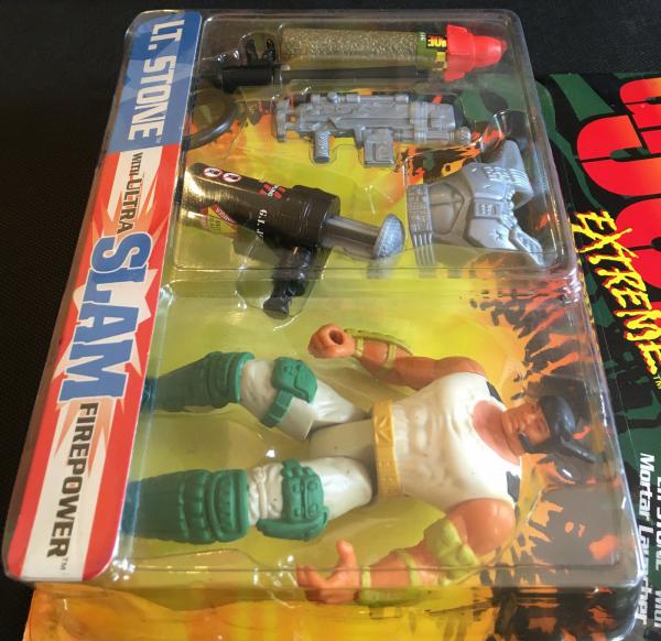 G I JOE EXTREME DELUXE, STONE with ULTRA SLAM FIREPOWER, MA