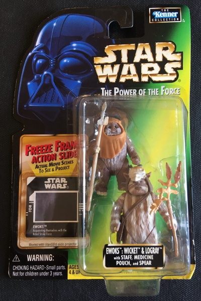 STAR WARS - THE POWER OF THE FORCE - EWOKS WICKET & LOG
