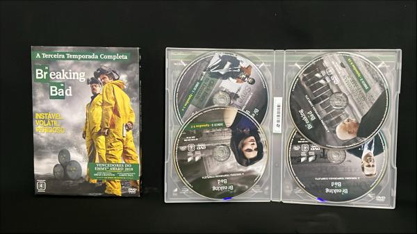 DVD ORIGINAL QUATRUPLO BREAKING BAD TERCEIRA TEMPORADA