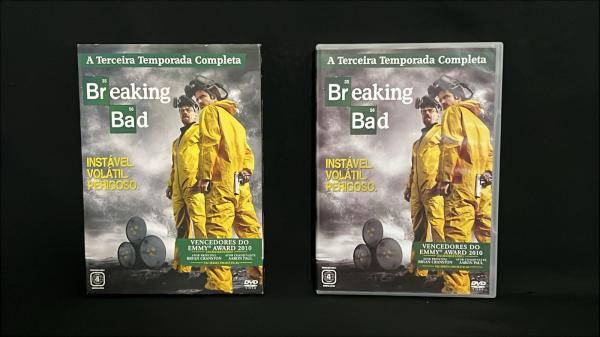 DVD ORIGINAL QUATRUPLO BREAKING BAD TERCEIRA TEMPORADA
