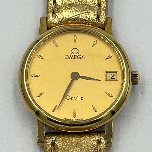 Lindo Relogio femenino Omega DeVille em ouro amarelo 18k