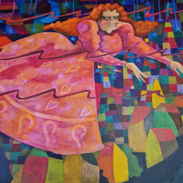 Joias . Bina Monteiro - 1987. A x T. Medidas 150x120cm.