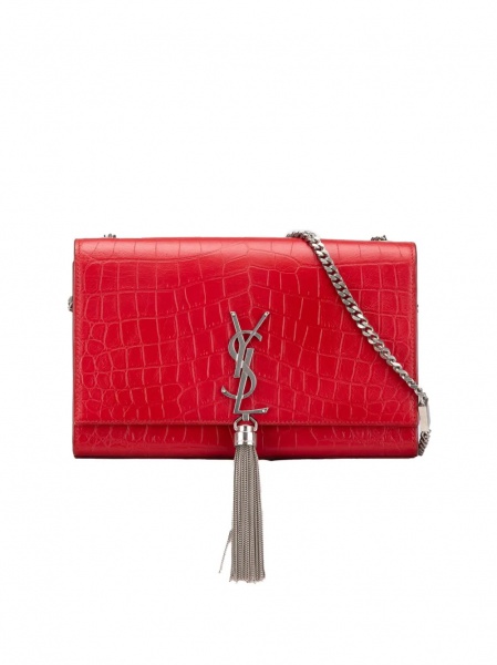 Bolsas . Autêntica Bolsa Yves Saint Laurent Kate 24cm VERDE - NOVA COM DUST ...