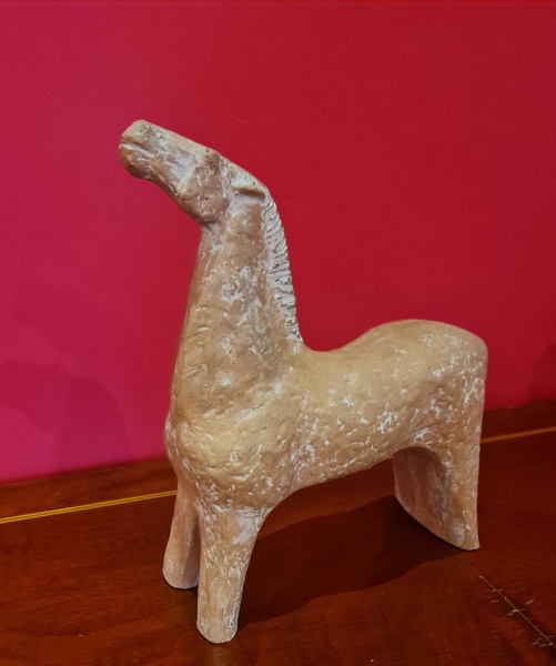 Joias . Vasco Prado - escultura em terracota - Cavalo 123 - 30x27