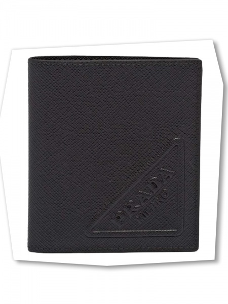 Joias . Autêntica Carteira Prada masculina NOVA, sem uso, na caixa.
