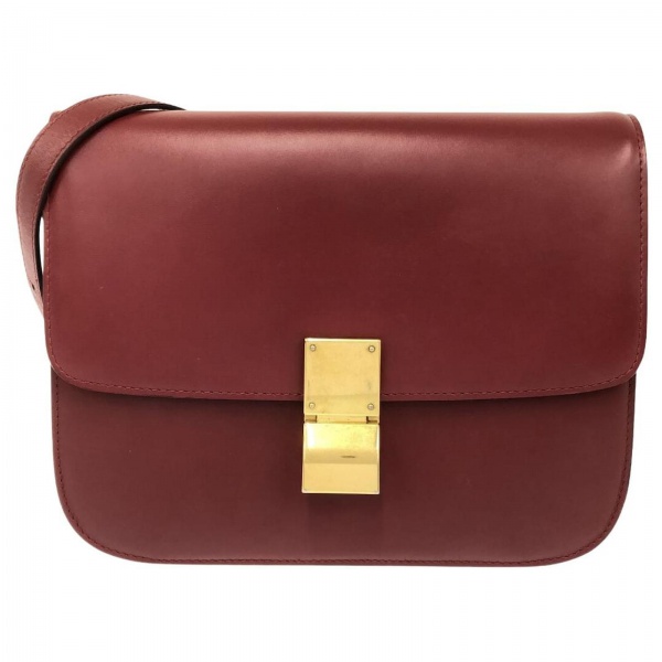 Bolsas . Autêntica Bolsa Celine Box vinho Média - em perfeito estado. Acompanha dust ...