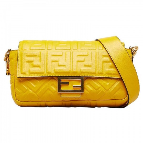 Bolsas . Autêntica Bolsa Fendi Baguette média, NOVA com caixa e dust bag.