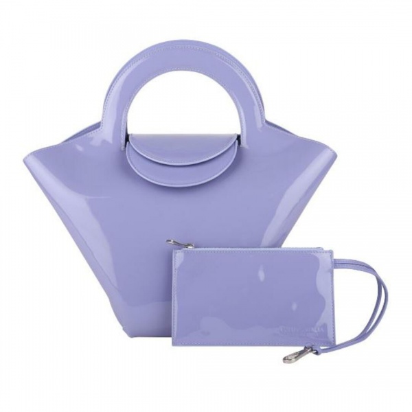 Bolsas . Autêntica Bolsa Bottega Veneta lilás, nova.