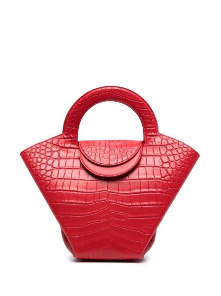 Bolsas . Autêntica Bolsa Bottega Veneta, croco vermelha, nova sem uso.