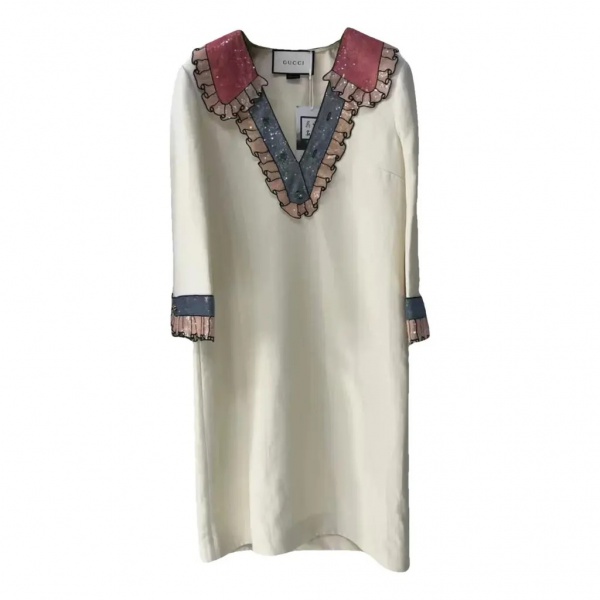 Joias . Autêntico Vestido Gucci, peça de desfile, tamanho 38br.