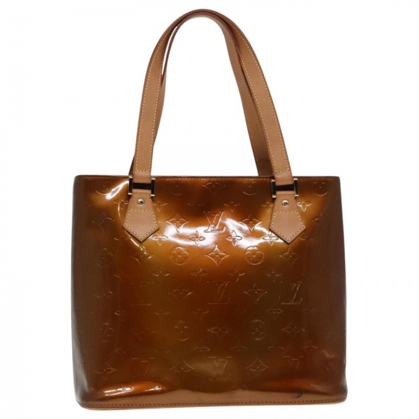 Bolsas . Autêntica bolsa LOUIS VUITTON Bolsa de Mão Houston Monogram verniz Bronze, em ...