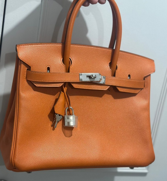 Bolsas . Autêntica Bolsa Hermés Birkin 30 NOVA, com dust Bag, Chaves e cadeado. Cor mais ...