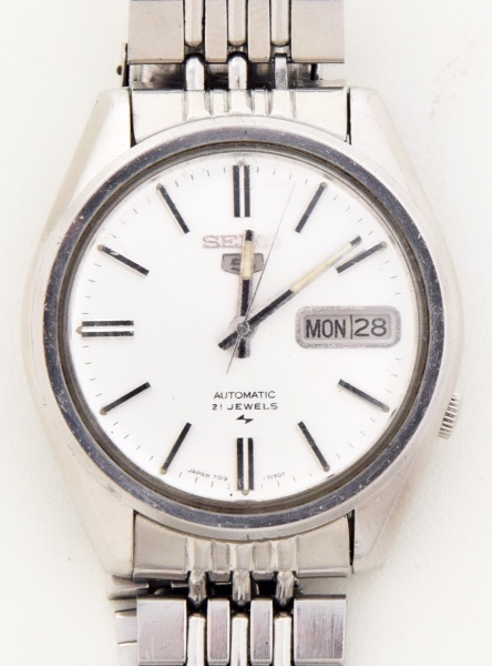SEIKO VINTAGE - Ref. 7019-7100 - Pulseira Assinada. Relógio em