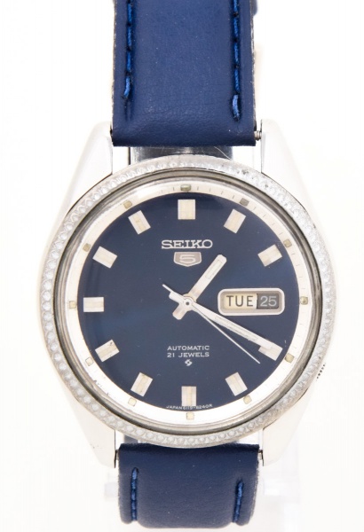 SEIKO 5 - Ref. 6119-8203 - Antigo Relógio Masculino Com Caixa