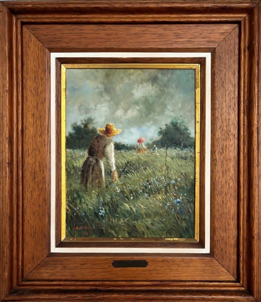 ANELIO LATINI (Nova Friburgo, 1926  Rio de Janeiro, 1986) - Obra em óleo sobre tela intitulada no ve