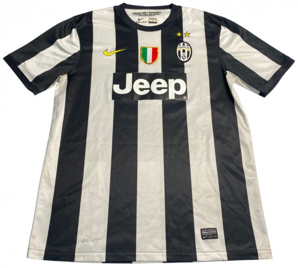 Camisa de Futebol Juventus Nike Dri-Fit, símbolos bordados