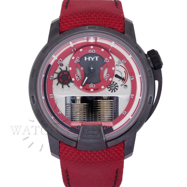RARÍSSIMO RELÓGIO HYT H1 COLORBLOCK RED. REF. 148-TT-80-NF-FR. ***EDIÇÃO LIMITADA DE 10 PEÇAS*** CAI