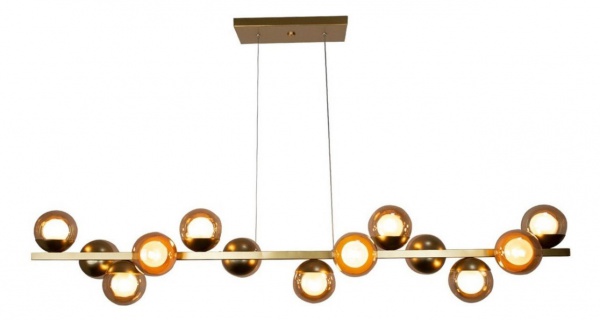 Belíssimo lustre luxo de design exclusivo e  diferenciado com 13 cúpulas de vidro