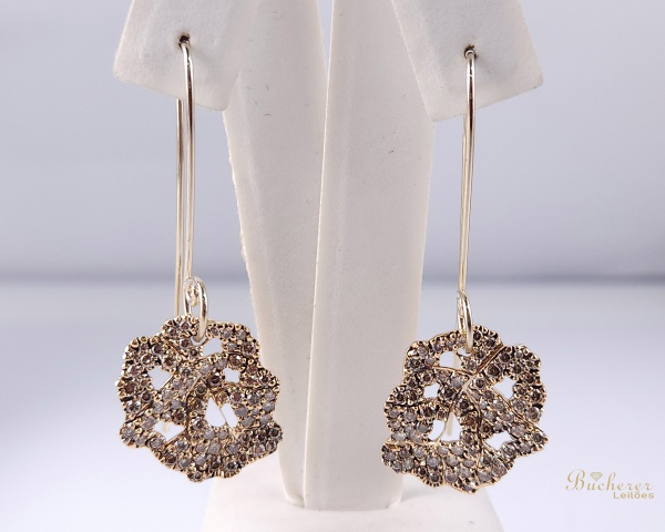 H STERN - Magnífico Par de Brincos em Ouro Nobre 18k