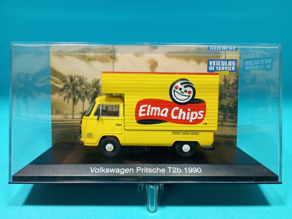 KOMBI ELMA CHIPS - RARÍSSIMA VOLKSWAGEN KOMBI PICK-UP - ELMA CHIPS ESCALA 1/43 MINIATURA EM METAL DI