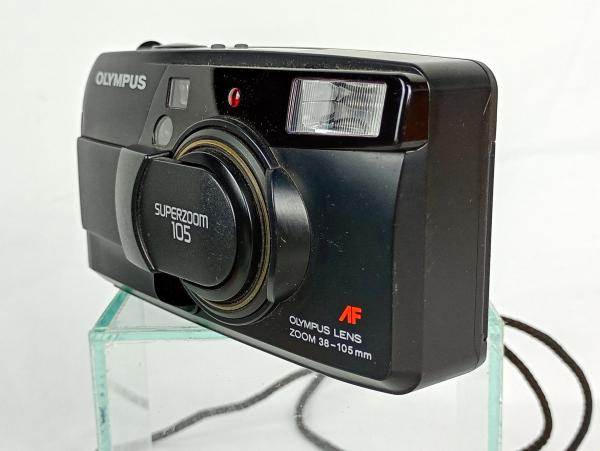 OLYMPUS - Antiga câmera superzoom 105 Quartz Date. Acom