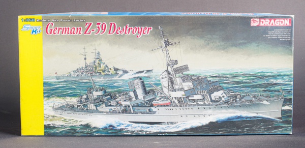 tigerarmy　オーダー制作 Kit de montagem Dragon German Z-39 Destroyer escala 1:350