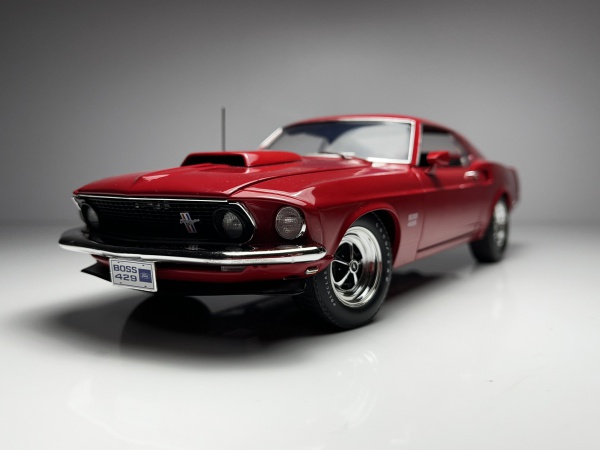 1969 Ford Mustang Boss 429 Vermelho - ACME Escala 1/18