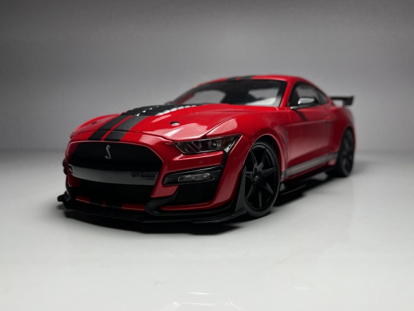 1971 Ford Mustang Mach 1 Vermelho - AutoArt Escala 1/18