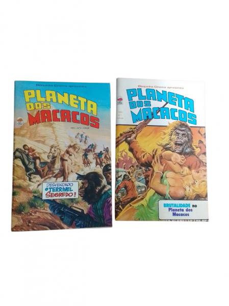 Oito quadrinhos Planeta dos Macacos. Editora Bloch. Ano