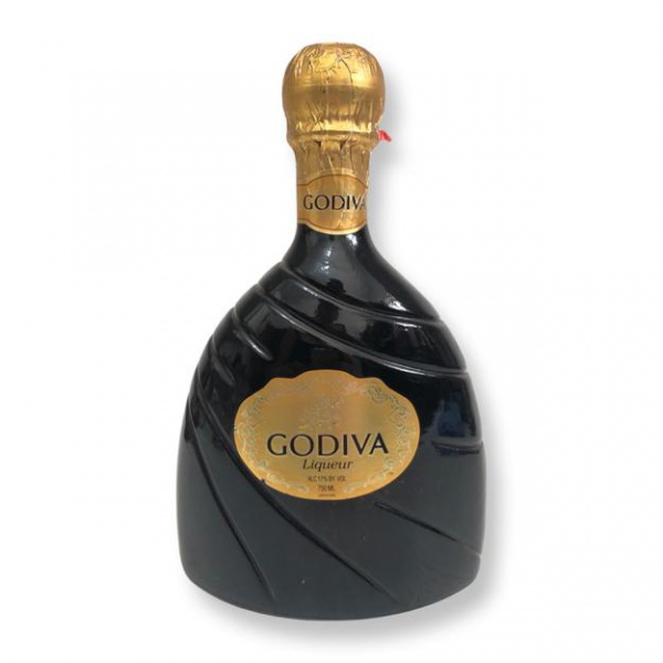 Licor de chocolate - GODIVA (Bélgica) - em linda garraf