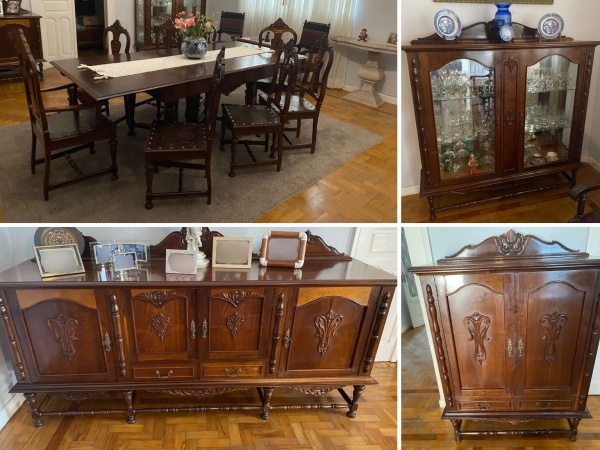 Lote em Itú, São Paulo: LINDÍSSIMO CONJUNTO PARA SALA DE JANTAR, ELABORADO PELO INSTITUTO BORGES DE