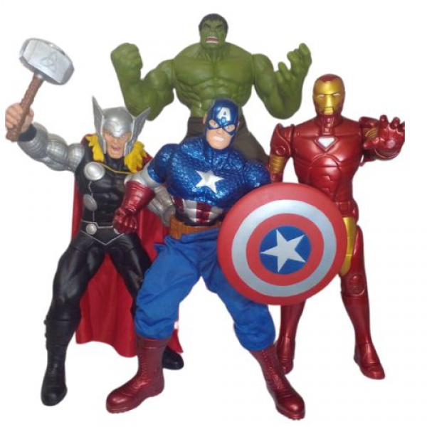 CONJUNTO DE ACTION FIGURES DOS VINGADORES