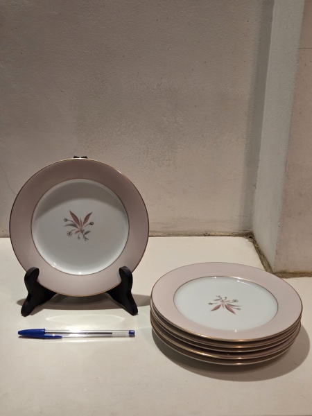 6 PRATOS DE SOBREMESA  DA MARCA NORITAKE CHINA