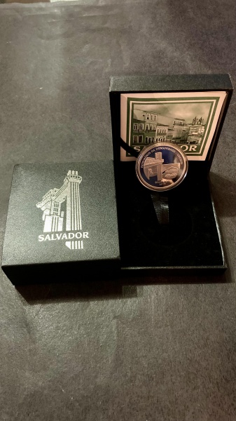 Moeda Comemorativa de Prata  - 5 Reais - Salvador Patrimonio da Humanidade - 2015 FC