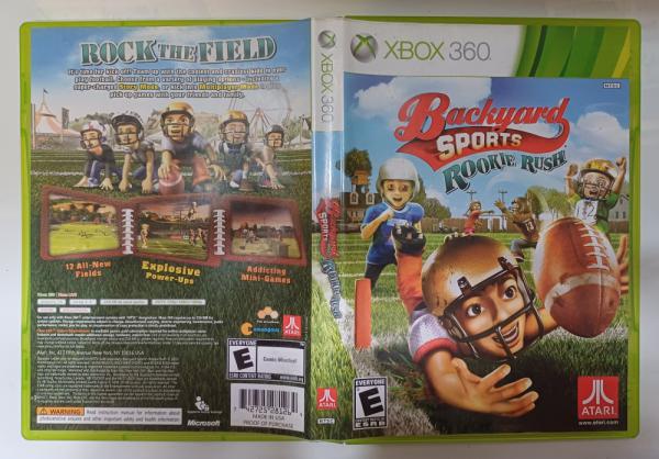 XBOX 360 ATARI JOGO BACKYARD SPORTS FOOTBALL ROOKIE