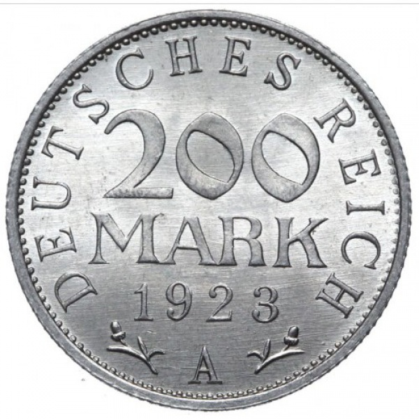 ALEMANHA.  1923.  200 MARK.  SOB.