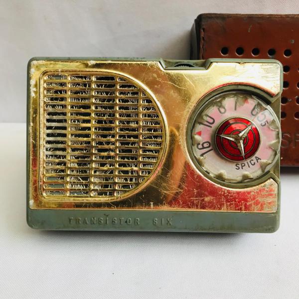 Rádio Antigo Portátil SPICA Modelo Transistor SIX ST-600, Made in