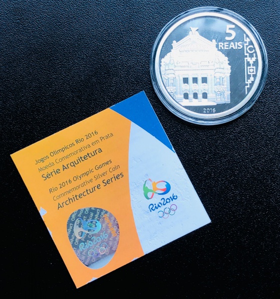 Moeda do Brasil - 5 Reais 2016 - KM-730 - Proof FC - Prata (.925) - 27 g - 40 mm - Edição Comemorati